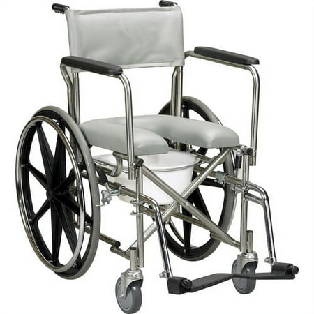 Stainless Steel Rehab Shower Chair Commode