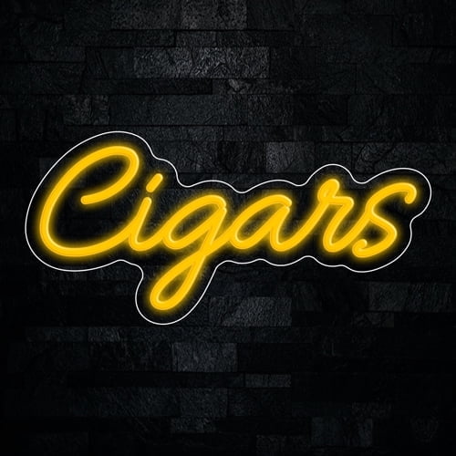 Cigars Neon LED Sign 19"L x 9"H #33020