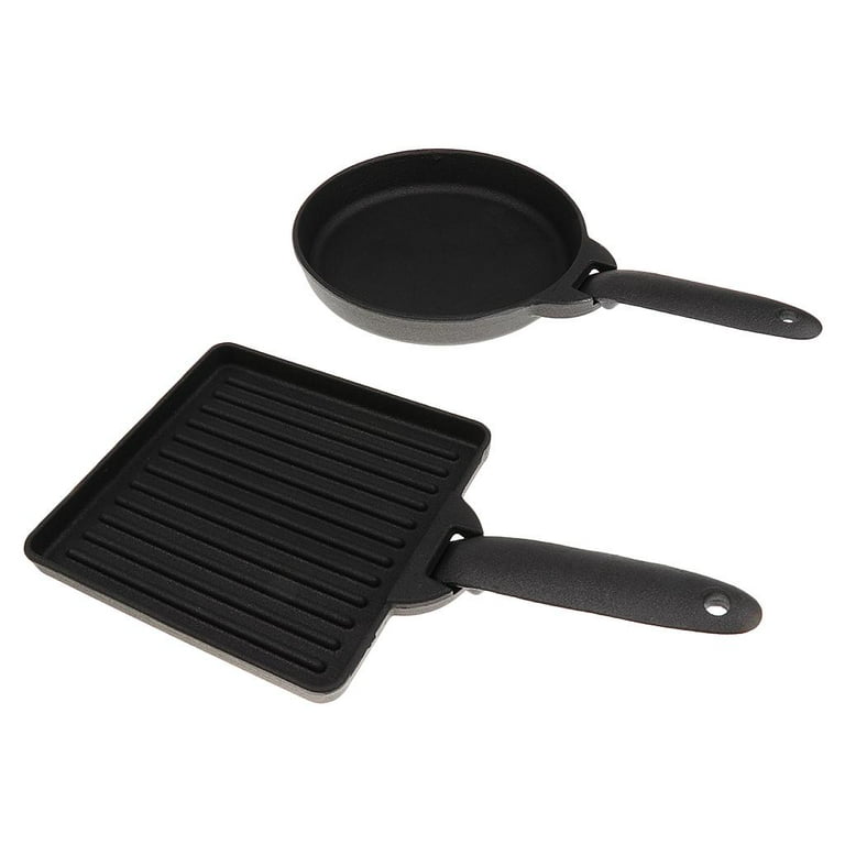 Iron Skillet - Cast Iron Pan - Cast Iron Skillet with Removable Handle -  Cast Iron Frying Pan - Pre-Seasoned Oven Safe in squar - AliExpress
