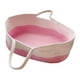 thumbnail image 3 of Cesta tejida con asas,Cesta cambiadora portátil para la parte del tocador,Cesta de Moisés para recién nacidos niños niñas de mano,Estación para cambiar pañales de bebé Rosa, 3 of 9