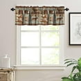 thumbnail image 4 of Retro Rustic Curtains Valances Sets for Kitchen, Wild Horse Cabin Blackout Window Treatments for Living Room Bedroom,Western Cowboy Lodge Farmhouse Kitchen Curtain Sets 54x24 Inch, 4 of 5