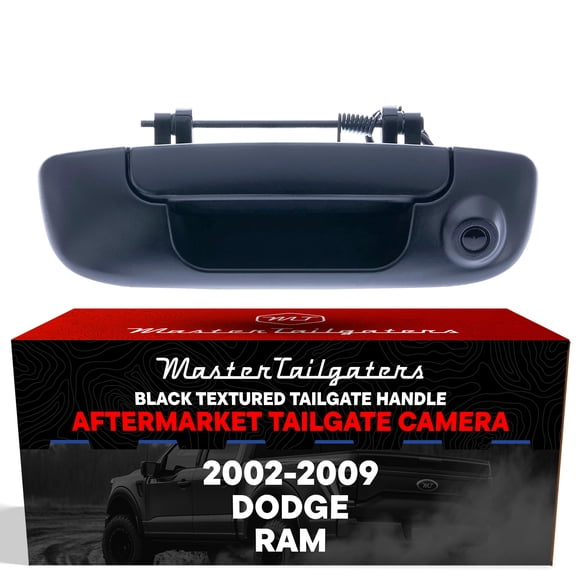 Master Tailgaters Black Tailgate Handle with Backup Camera for Dodge Ram (2002-2009)
