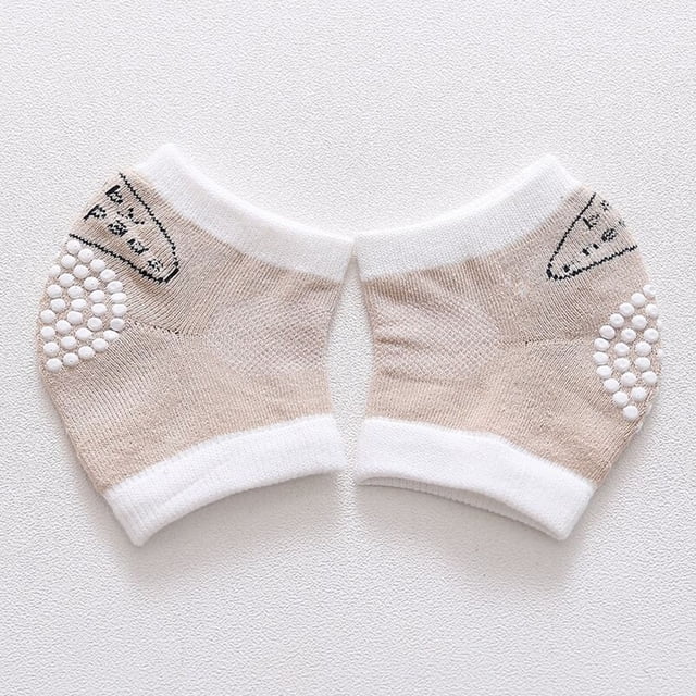 RXIRUCGD Baby Knee Pads Embroidery Sport Ware Learn Climbing Protective Gear( Khaki )