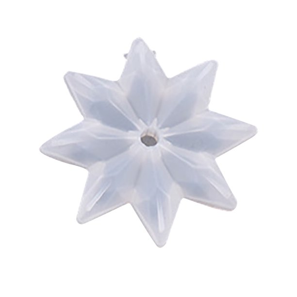 Xihbxyly Oferta de iluminación Colgante de copo de nieve transparente con forma de gota de cristal para hacer uno mismo