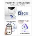 thumbnail image 2 of Hugolog 3K 5MP Indoor Pan/Tilt Security Camera with Auto-Focus,2.4 GHZ/5 GHZ,Ideal for Baby Monitor/Pet Camera,Starlight Color Night Vision,Human/Pet AI,Noise Reduction,US Cloud,Works with Alexa, 2 of 9