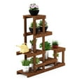 thumbnail image 3 of Furinno 10 x 35.5 x 36 5-Tier Brown Hardwood Floral Plant Stand, 3 of 5