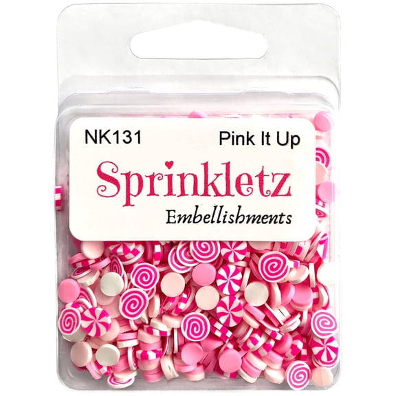 Buttons Galore Sprinkletz Embellishments 12g-Pink It Up