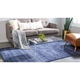 thumbnail image 3 of Unique Loom Del Mar Collection Contemporary Transitional Area Rug, 5' x 8', Navy Blue/Blue, 3 of 5