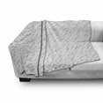 thumbnail image 3 of Geometric Soft Flannel Fleece Throw Blanket, Futuristic Pattern Diagonal Dotted Lines Abstract Movement Themed Design, Cozy Plush for Indoor and Outdoor Use, 60" x 80", Ivory and Black, by Ambesonne, 3 of 6