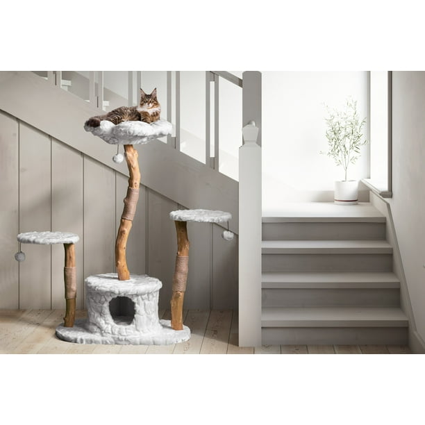 Mau Lifestyle Leone Cat Tree, White
