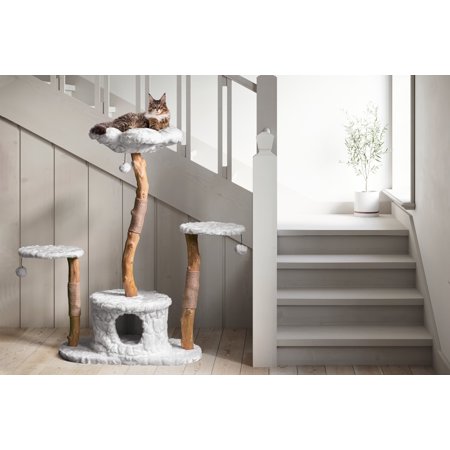 UPC: 0850006400072 | Mau Lifestyle Leone Cat Tree  White