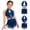 Navy Blue, variant on Girls Latin Dance Glittery Sequins Tassel Leotard Dress Modern Jazz Cha Cha Dancewear Black 6
