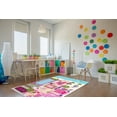 thumbnail image 2 of LaDole Rugs La Dole Rugs Pink Turquoise Blue Barbie Doll House Area Rug Mat For Kids Childrens room Decoration Playroom 5x7, 8x10, 7X9 feet 7'10" X, 2 of 6