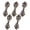 Antique Brass B, variant on 10 Pairs Flower Buttons Buckles Retro Shawl Cardigan Clips Decorative DIY Metal Fasteners Knot Sewing for Clothing