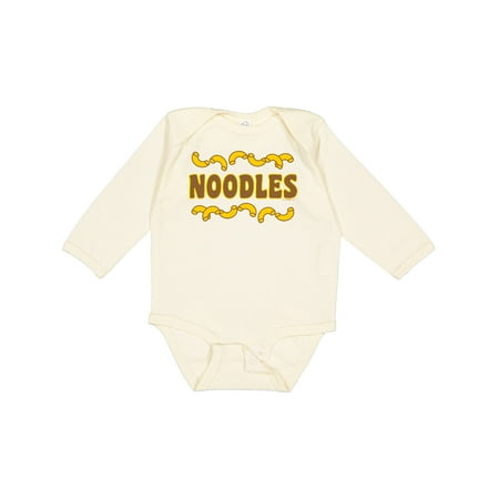 

Inktastic Noodles Text Gift Baby Boy or Baby Girl Long Sleeve Bodysuit