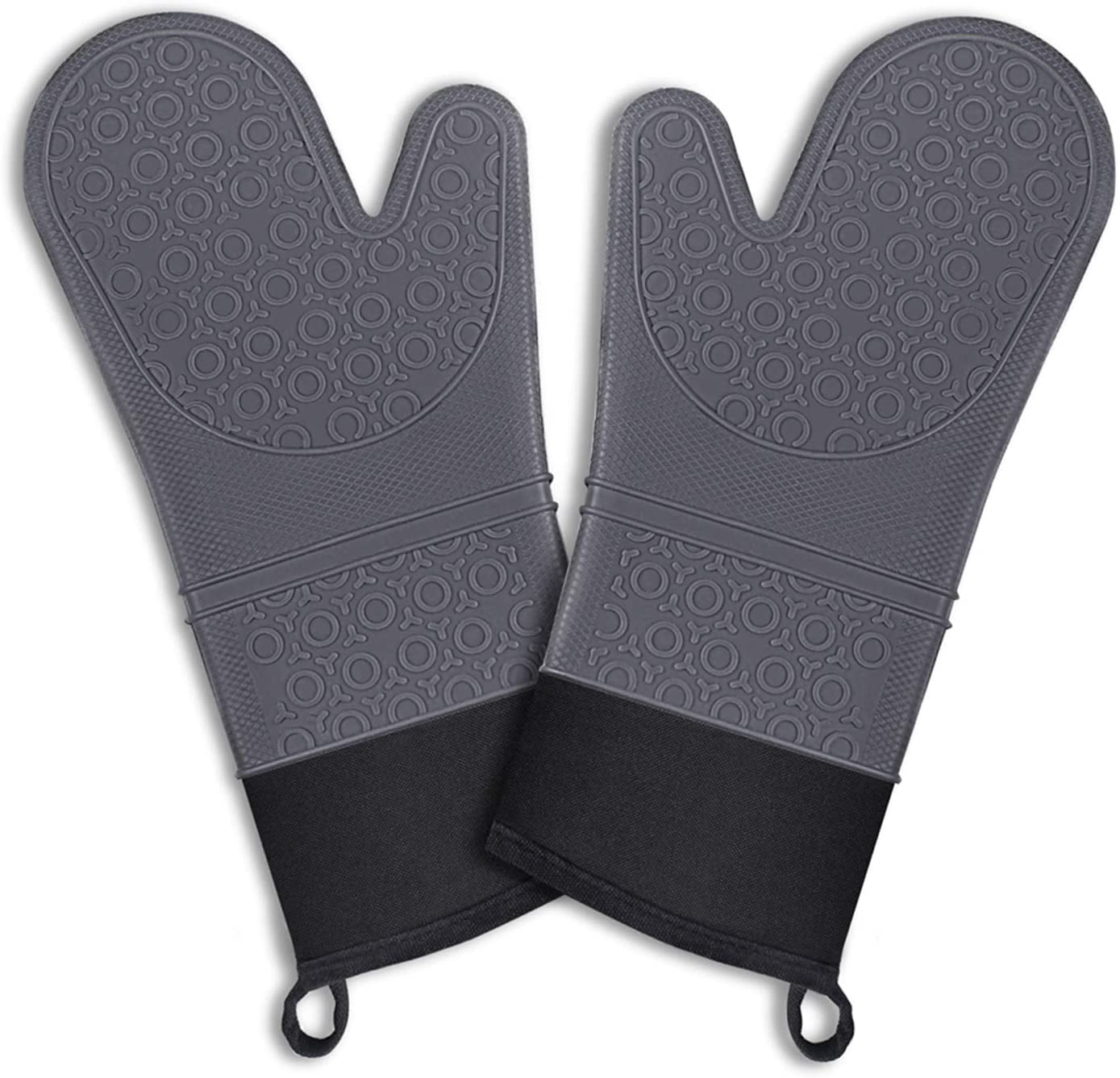 Oven Mitts Set, Heat Resistant Cooking Gloves Waterproof BBQ Kitchen