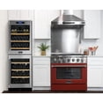 thumbnail image 3 of 36 in. 5.2 cu. ft Dual Fuel Range for Natural Gas Sealed Burners in Red., 3 of 14