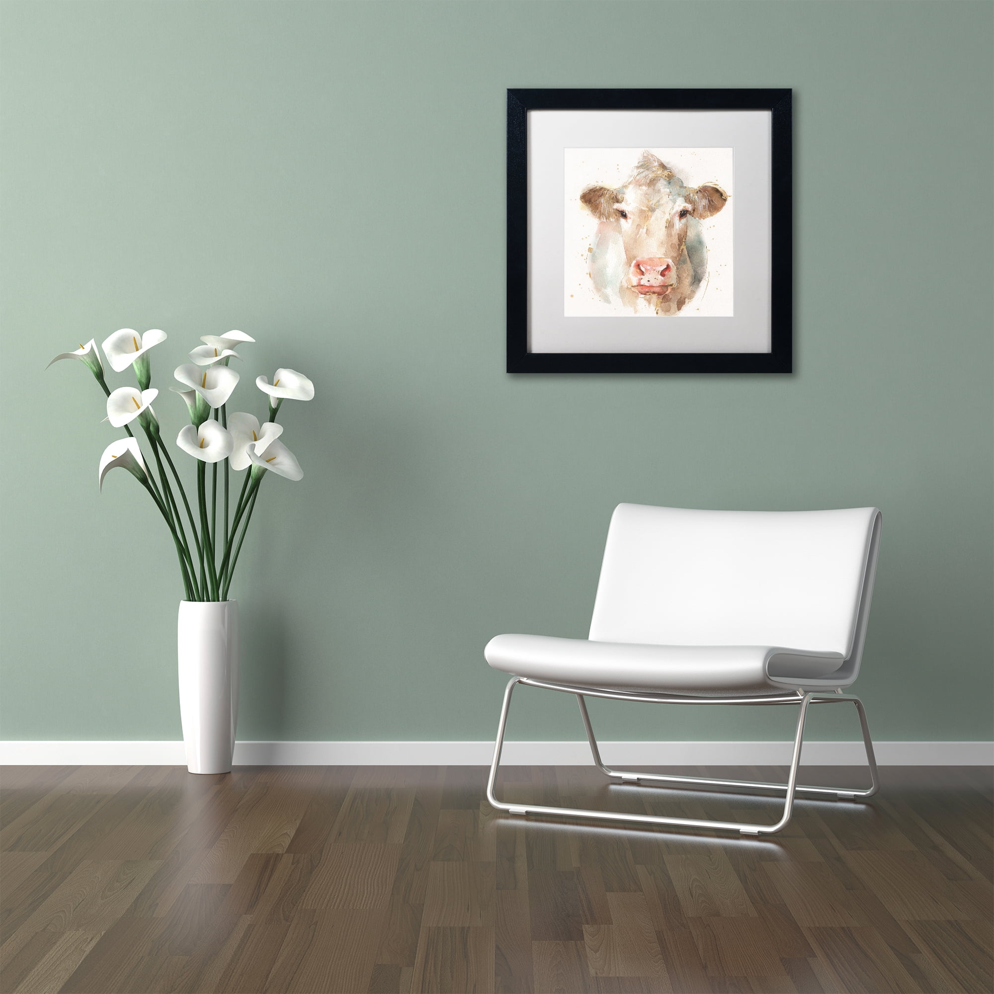 Trademark Fine Art 'Farm Friends II' Matted Framed Art by Lisa Audit