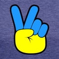 thumbnail image 3 of CafePress - Ukrainian Flag Peace Sign Ukraine Native H T Shirt - Womens Tri-blend T-Shirt, 3 of 4