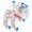L003_Sky Blue, variant on NOLDARES Toddler Girls Skeleton Pajamas Sets Kids Pumpkin Sleepwear Girl Halloween 2 Pcs PJS