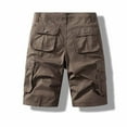thumbnail image 3 of QingYiHua Men's Cargo Shorts on Clearance Men's Tactical Cargo Pants Casual Fishing Hiking Outdoor Shorts Summer Short with Multi Pockets Mens Clothes Flash&nbsp;Deals Coffee,XL, 3 of 5