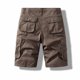 thumbnail image 3 of pstuiky Pantalones cortos para hombre, Pantalones cargo con bolsillos para hombre, pantalones cortos casuales de verano clásicos con botones y múltiples bolsillos Pantalones cortos cargo, 3 of 5