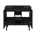 thumbnail image 6 of Bron 36" Freestanding Bathroom Vanity in Black Oak with Black Sink Top, 6 of 7