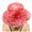 Watermelon Red, variant on LRen Elegant Women's Wide Brim Floral Sun Hat for Beach Wedding Bridal Shower and Summer Outdoor Occasions Wine