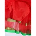 thumbnail image 6 of Zaldita Kids Girls Christmas Elf Dress Dance Costume Shiny Sequins Ballet Dance Dress Xmas Party Tutu Red 16, 6 of 7