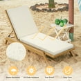thumbnail image 3 of YEERSWAG 80x26x3 Inch Outdoor Patio Chair Cushion Recliner Cushion Chaise Lounge Cushion Non Slip Waterproof Beach Garden Furniture Cushion with Ties, 3 of 8