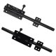 thumbnail image 2 of Pestillo de Compuerta Perno Deslizante Alta Resistencia con Candado, Horizontal Hardware Piso y Cerradura (Negro, 10 Pulgadas), 2 of 5