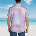 thumbnail image 6 of Xecao Fish Scale1 print Hawaiian shirt - a stylish short-sleeve button-down for men, perfect for casual beach and tropical outings., 6 of 9
