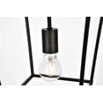 thumbnail image 3 of Elegant Lighting LD6008D9BK 14.5 x 9.75 Po. Collection Maddox Pendentif Noir, 3 of 4