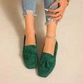 thumbnail image 4 of Roncen Women's Suede Slip-On Loafers - British Style Square Toe Casual Driving Shoes with Tassel Decor, Comfortable Fashion Flats for Daily Wear, 4 of 8