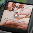 thumbnail image 2 of To My Fiancee Life is Now Complete Forever Necklace w Message Card, 2 of 20