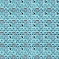 thumbnail image 1 of Ahgly Company Tapis d'Intérieur Lavable en Machine Carré Transitionnel Bleu Glacier, 5 Pieds Carré, 1 of 7