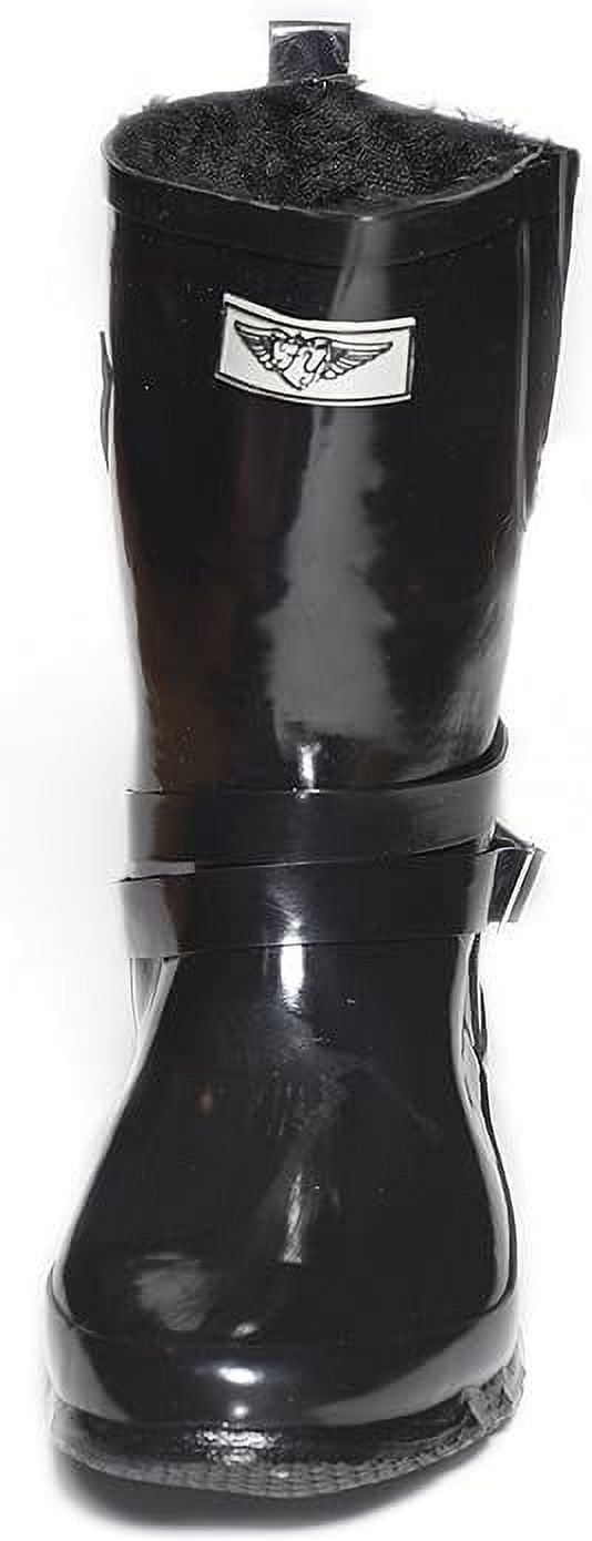Forever Young Women's Short Strapped with Buckle Rain Boot