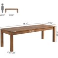 78.7" Large Dining Table for 6-8, Solid Wood Rustic Kitchen Table ...