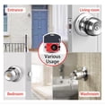 thumbnail image 4 of Lock Installation Kit with Guide Template Carbon Steel Plastic Door Hole Saw Kit for Wooden Doors Deadbolts Locksets Red, 4 of 4