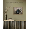 thumbnail image 3 of Drsoum Vintage Classical Canvas Wall Art Framed Oil Painting 11x14in The Flowers of a Vase Room Decor for Bathroom Bedroom Kitchen - Natural Framed, 3 of 7