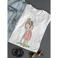 thumbnail image 3 of Cute Girls Embrace, Friends T-Shirt Women -Image by Shutterstock, Female x-Large, 3 of 4