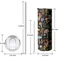 thumbnail image 6 of Mushroom 20 oz Tumbler with Straw and Lid, Stainless Steel Insulated Mushroom Water Bottle, Cute Mushroom Gift Cups for Women, 6 of 6