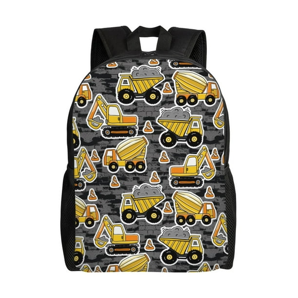 Balery Excavator At Work Mochila - Mochila Estilosa y Duradera para Laptop de 15 Pulgadas con Tela Oxford Impermeable