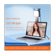 thumbnail image 5 of Mini luz de relleno para teléfono móvil con clip, luz LED para selfies, luz de video en vivo de 2500 K a 9000 K con lámpara de relleno con micrófono, 5 of 5