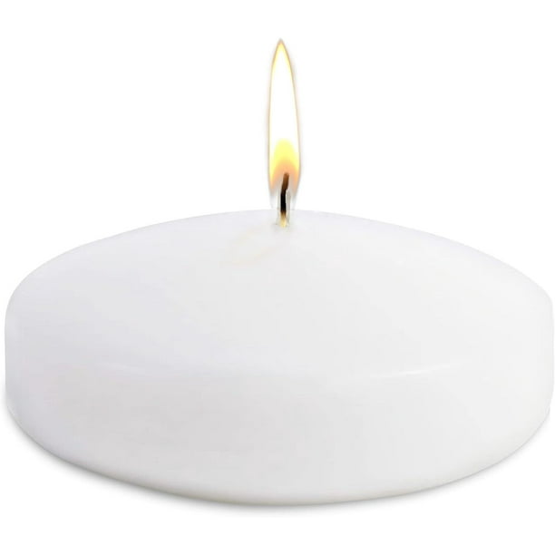 2 velas flotantes exquisitas para centros de mesa de 3 pulgadas. Diámetro para bodas, eventos, cenas, Navidad, vacaciones, hogar y ocasiones especiales.