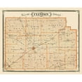 thumbnail image 3 of Andreas 24x20 Black Modern Framed Museum Art Print Titled - Clinton Indiana Landowner - Andreas 1876, 3 of 5