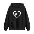 thumbnail image 6 of DxhmoneyHX Girls Hoodies Fashion Hearts ​Printed Going Out Tops Fall Winter Warm Long Sleeve Blouses Pullover Sweatshirts with&nbsp;Pocket Size 9 Years, 6 of 7