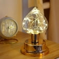 thumbnail image 7 of Golden Bulb Night Light,Battery Operated Decorative Table Lamp with Warm White LED,Portable Bedside Lamp for Bedroom Living Room and Holiday Decoration(Gold), 7 of 7