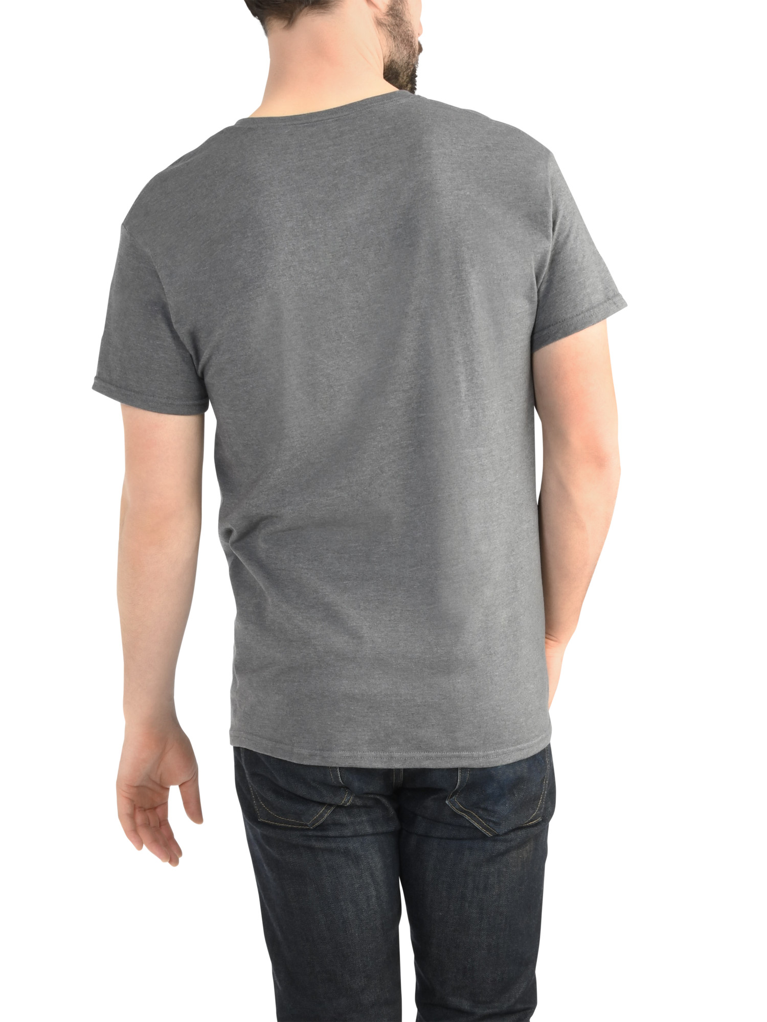 Fruit of the Loom Men's Platinum Eversoft Short Sleeve V Neck T Shirt, up to Size 4XL - image 4 of 6