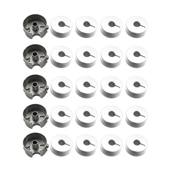 JIAHAOO Industrial Bobbin Case & Bobbins Kit 5 Cases 20 Bobbins BC-DB1 55623AS for Sewing Machines